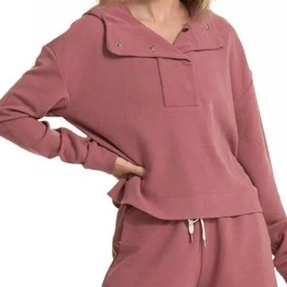 Vuori Bayview Thermal Hoodie Rosewood Women's Small